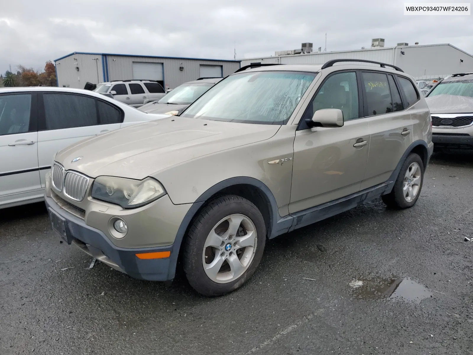 2007 BMW X3 3.0Si VIN: WBXPC93407WF24206 Lot: 38646984