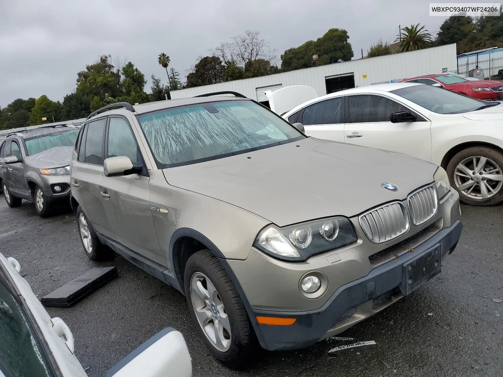 2007 BMW X3 3.0Si VIN: WBXPC93407WF24206 Lot: 38646984