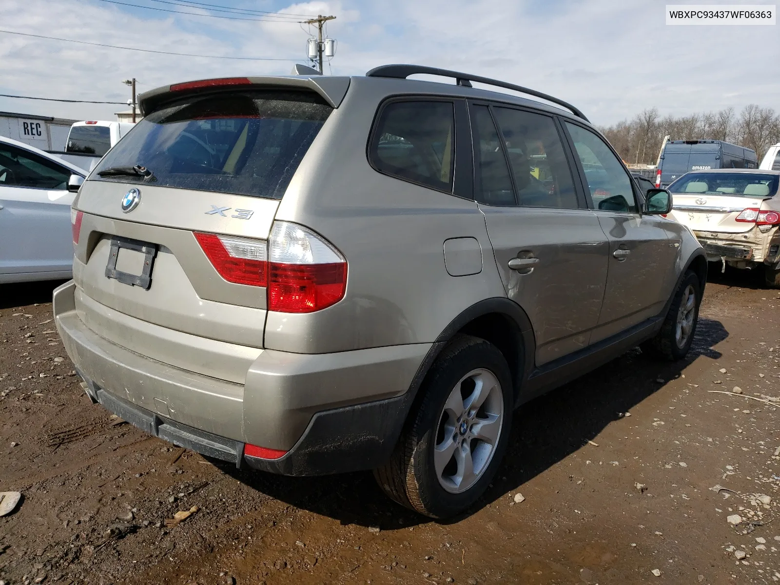 2007 BMW X3 3.0Si VIN: WBXPC93437WF06363 Lot: 49145204