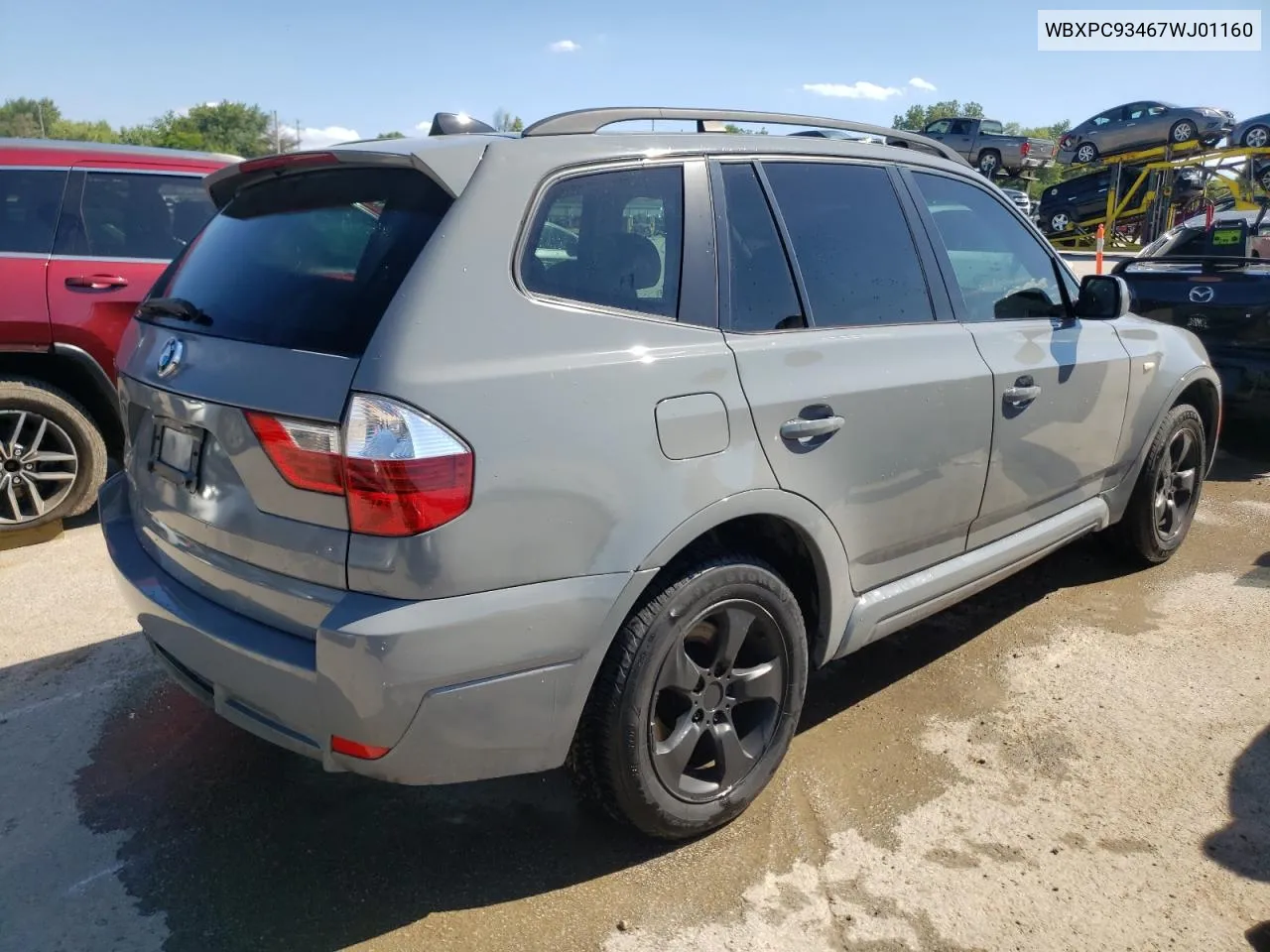 2007 BMW X3 3.0Si VIN: WBXPC93467WJ01160 Lot: 60299054