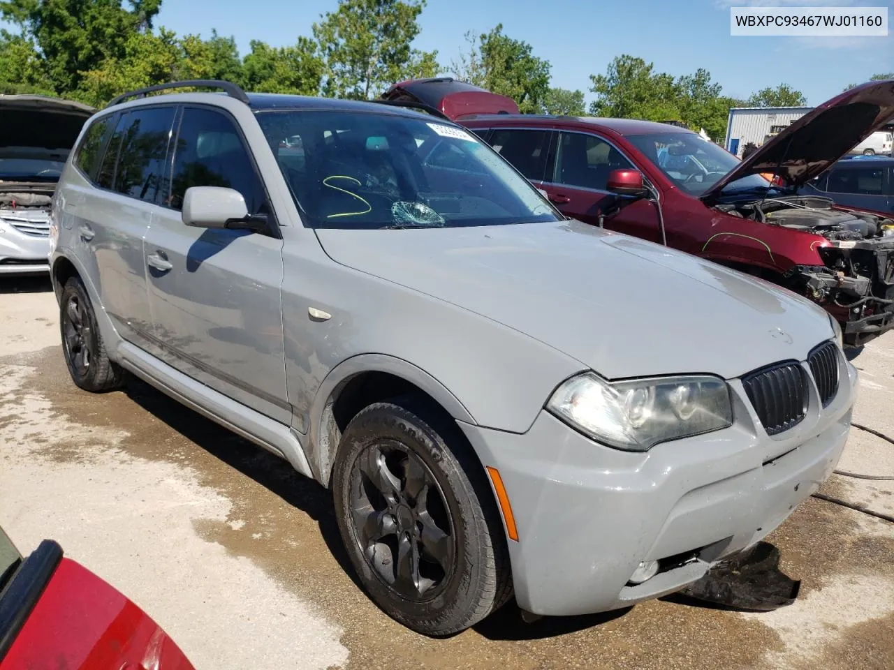 2007 BMW X3 3.0Si VIN: WBXPC93467WJ01160 Lot: 60299054