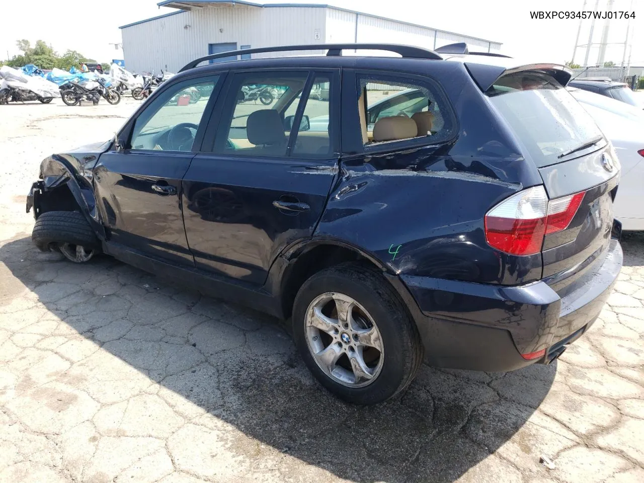 2007 BMW X3 3.0Si VIN: WBXPC93457WJ01764 Lot: 66196424