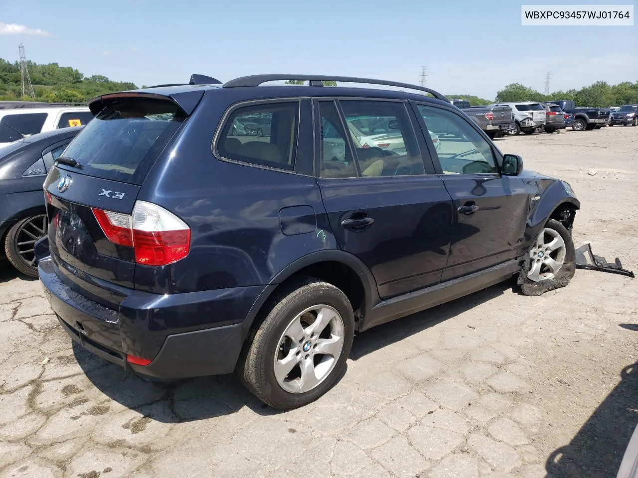 2007 BMW X3 3.0Si VIN: WBXPC93457WJ01764 Lot: 66196424