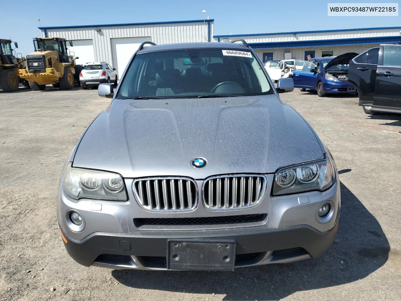 2007 BMW X3 3.0Si VIN: WBXPC93487WF22185 Lot: 66689684