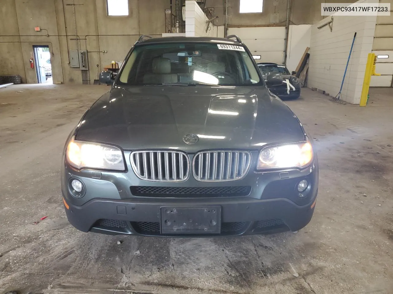 2007 BMW X3 3.0Si VIN: WBXPC93417WF17233 Lot: 69311244