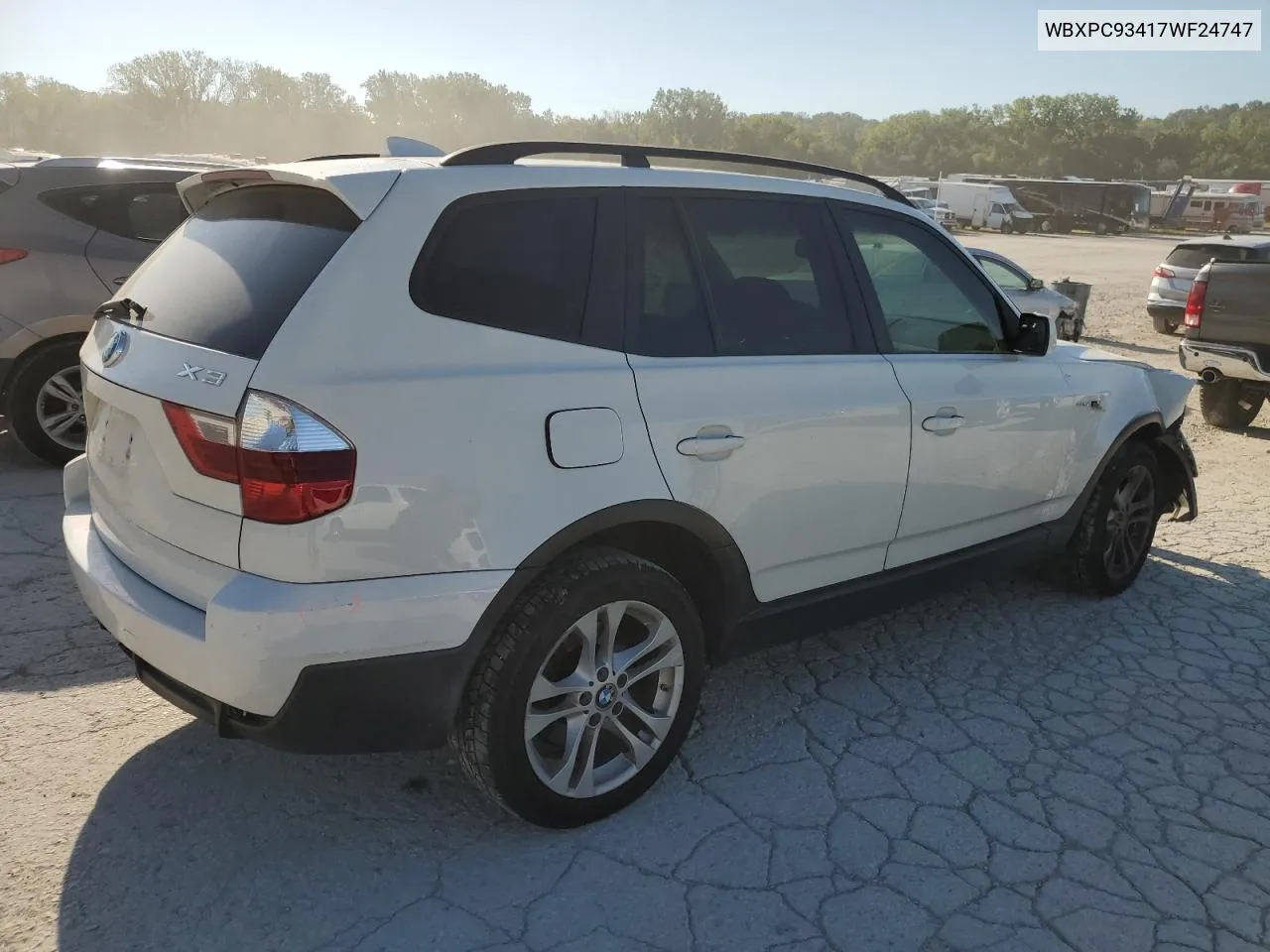 WBXPC93417WF24747 2007 BMW X3 3.0Si