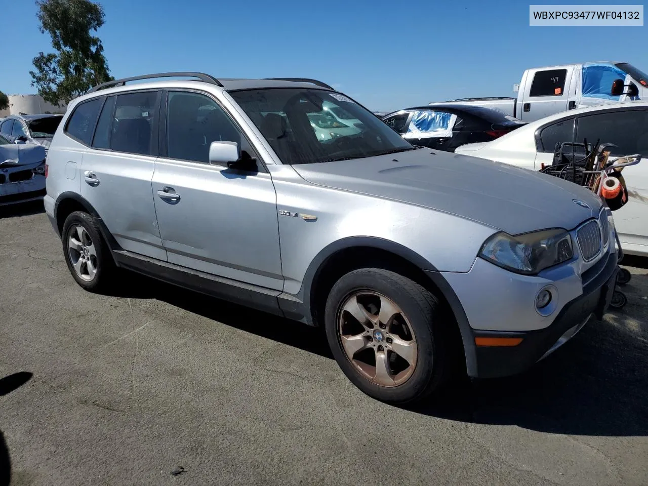 2007 BMW X3 3.0Si VIN: WBXPC93477WF04132 Lot: 70793814