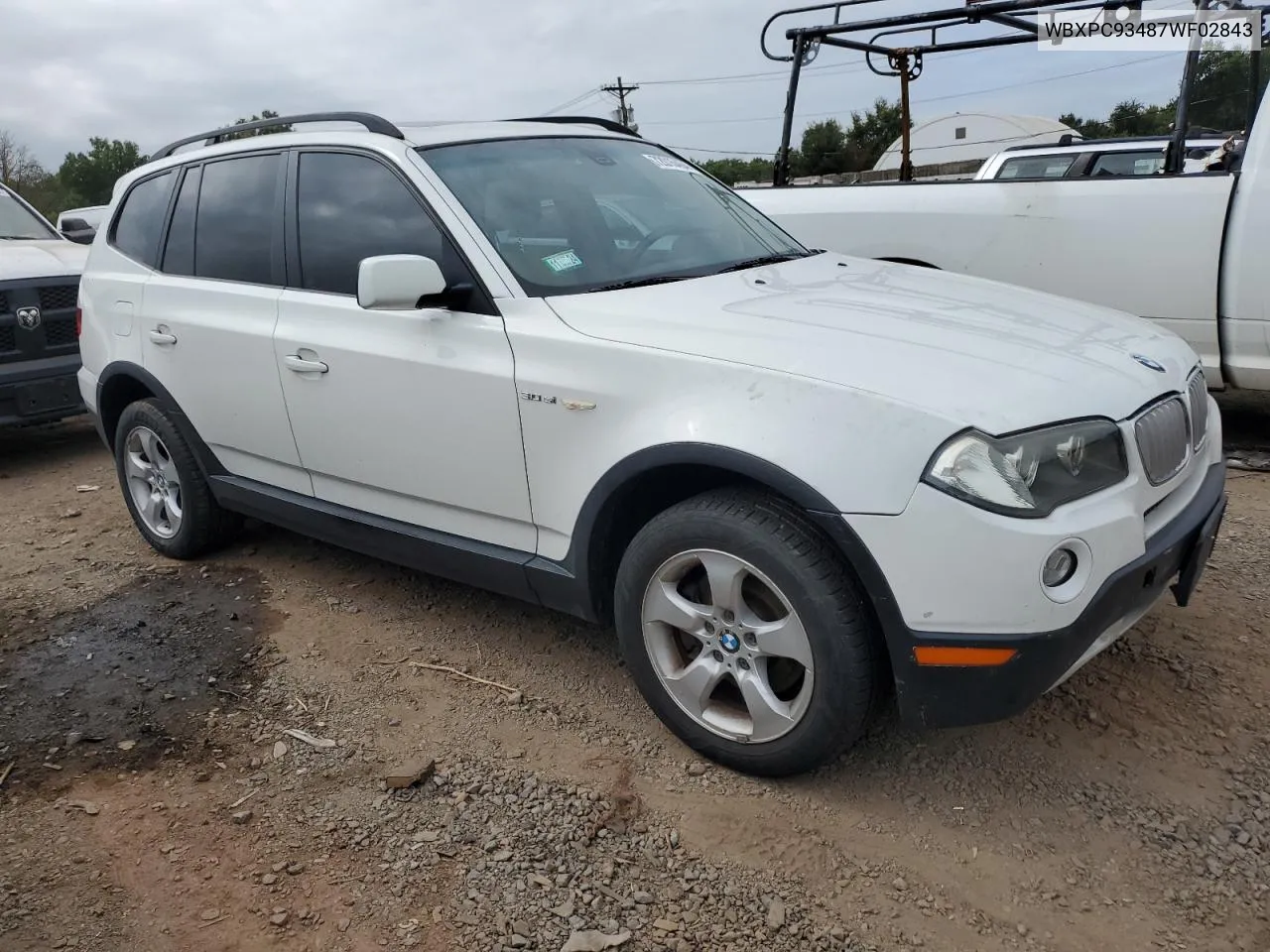 2007 BMW X3 3.0Si VIN: WBXPC93487WF02843 Lot: 72015464