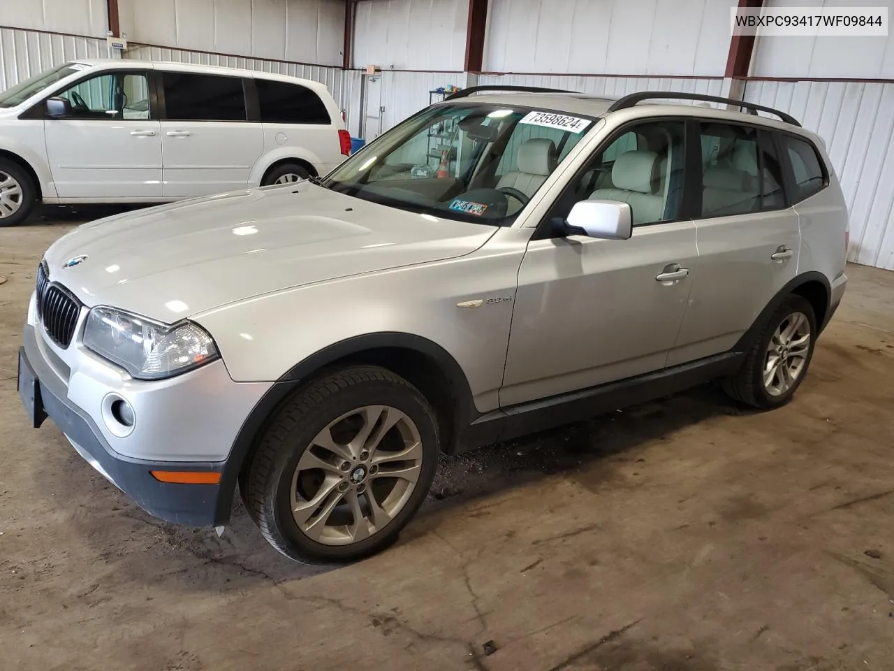 2007 BMW X3 3.0Si VIN: WBXPC93417WF09844 Lot: 73598624