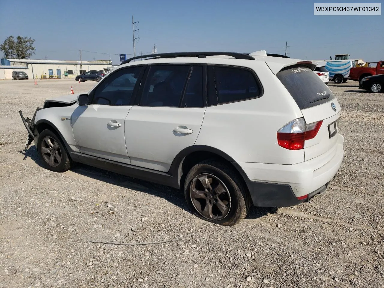 2007 BMW X3 3.0Si VIN: WBXPC93437WF01342 Lot: 74738894