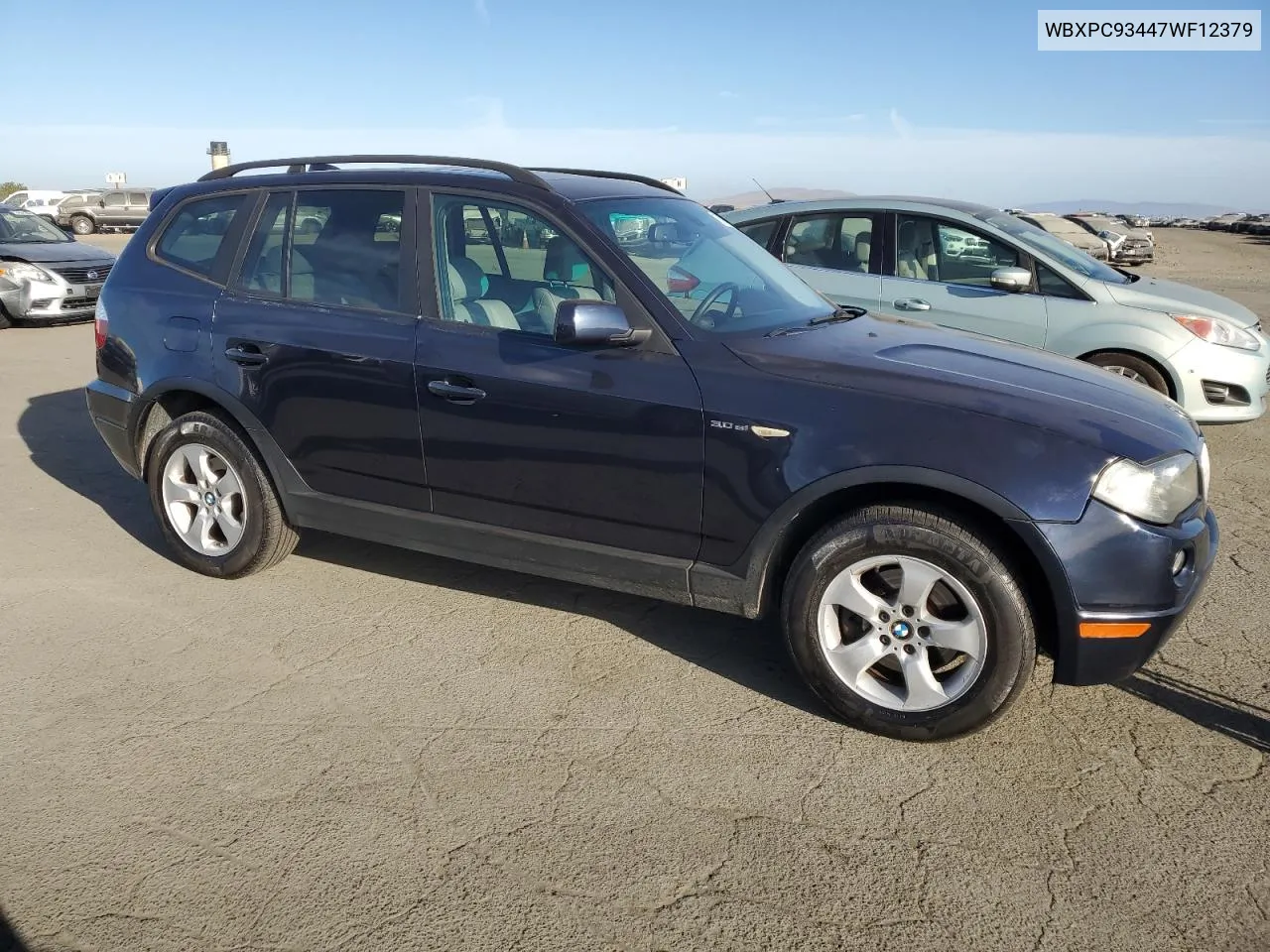 2007 BMW X3 3.0Si VIN: WBXPC93447WF12379 Lot: 75694414