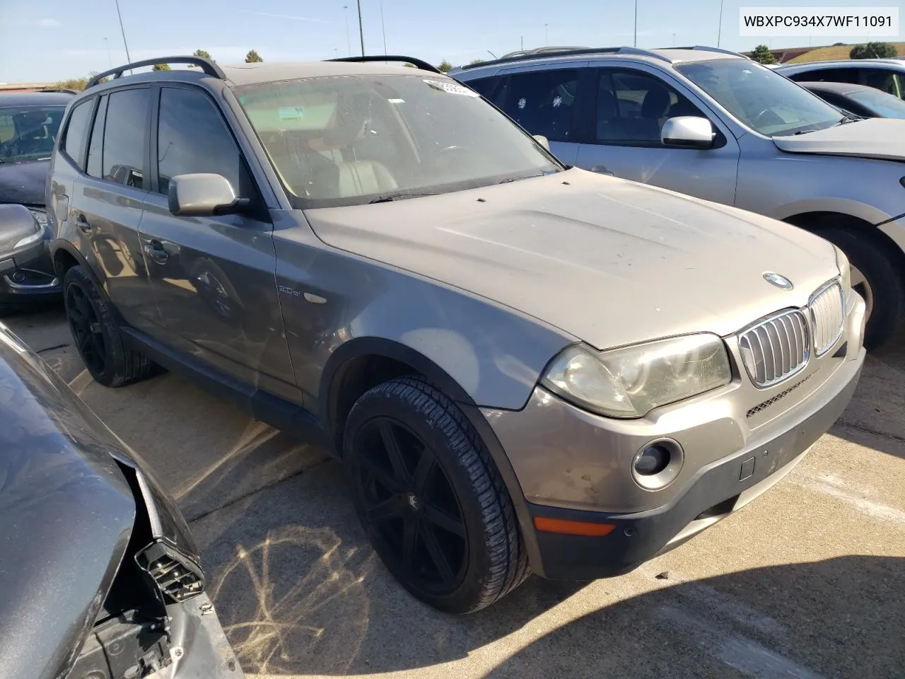 2007 BMW X3 3.0Si VIN: WBXPC934X7WF11091 Lot: 76830654