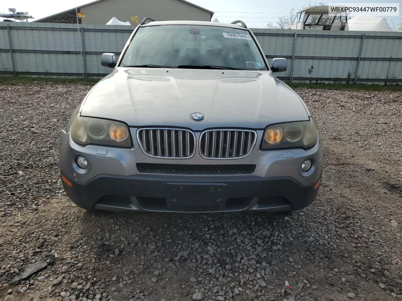 2007 BMW X3 3.0Si VIN: WBXPC93447WF00779 Lot: 76907644