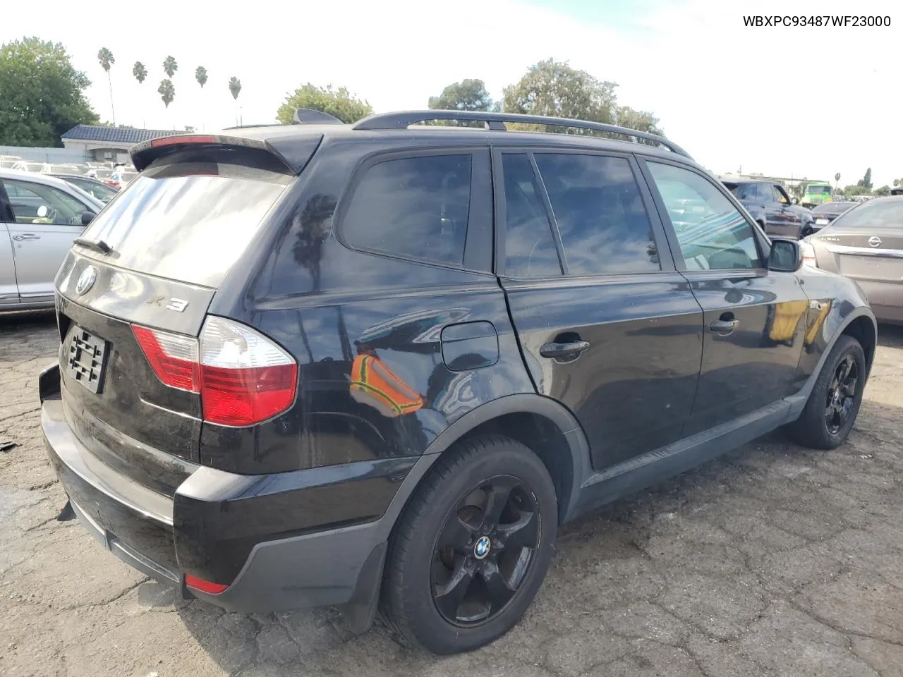 2007 BMW X3 3.0Si VIN: WBXPC93487WF23000 Lot: 78370924