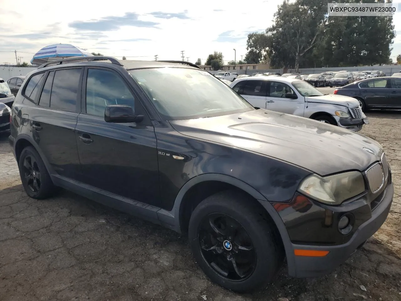 2007 BMW X3 3.0Si VIN: WBXPC93487WF23000 Lot: 78370924