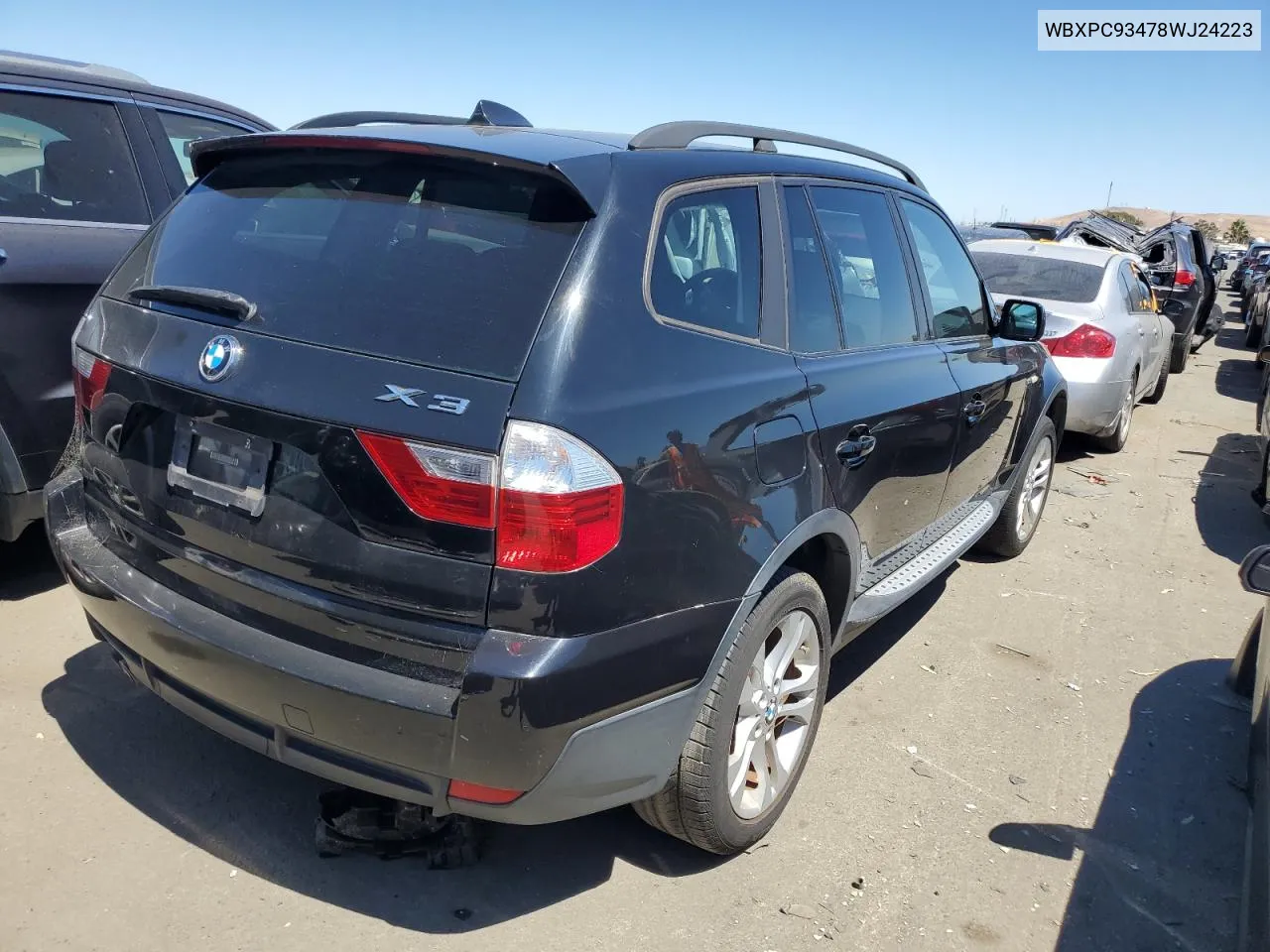 WBXPC93478WJ24223 2008 BMW X3 3.0Si