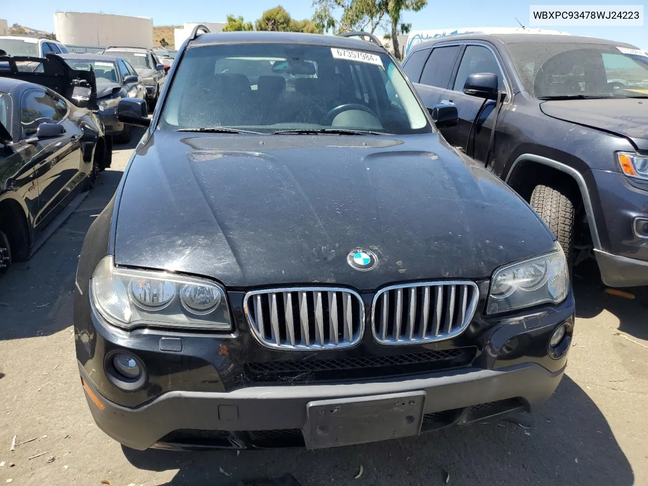 WBXPC93478WJ24223 2008 BMW X3 3.0Si