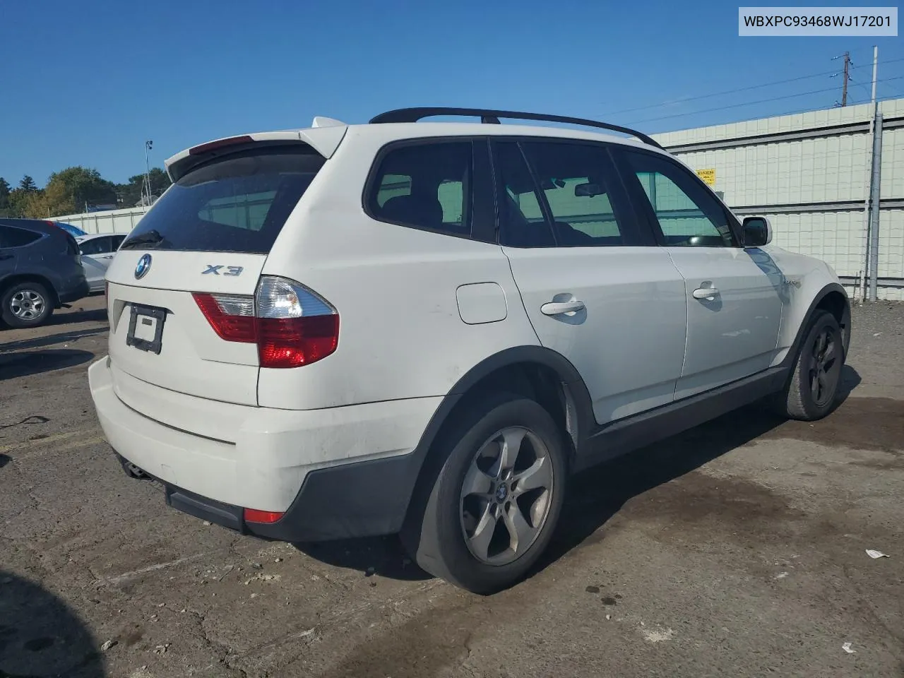 WBXPC93468WJ17201 2008 BMW X3 3.0Si