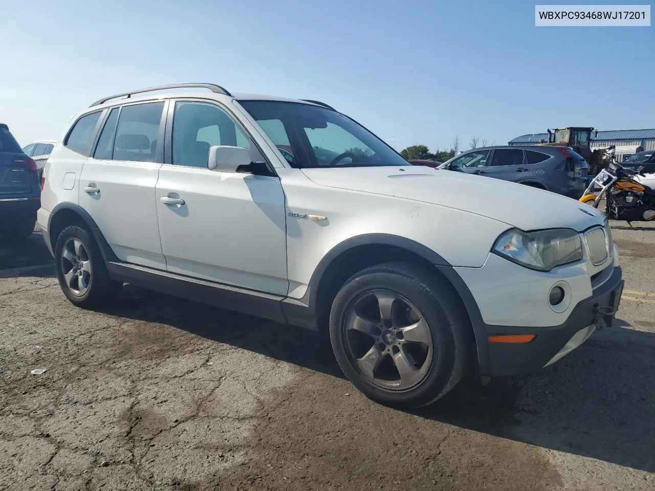 2008 BMW X3 3.0Si VIN: WBXPC93468WJ17201 Lot: 70526914