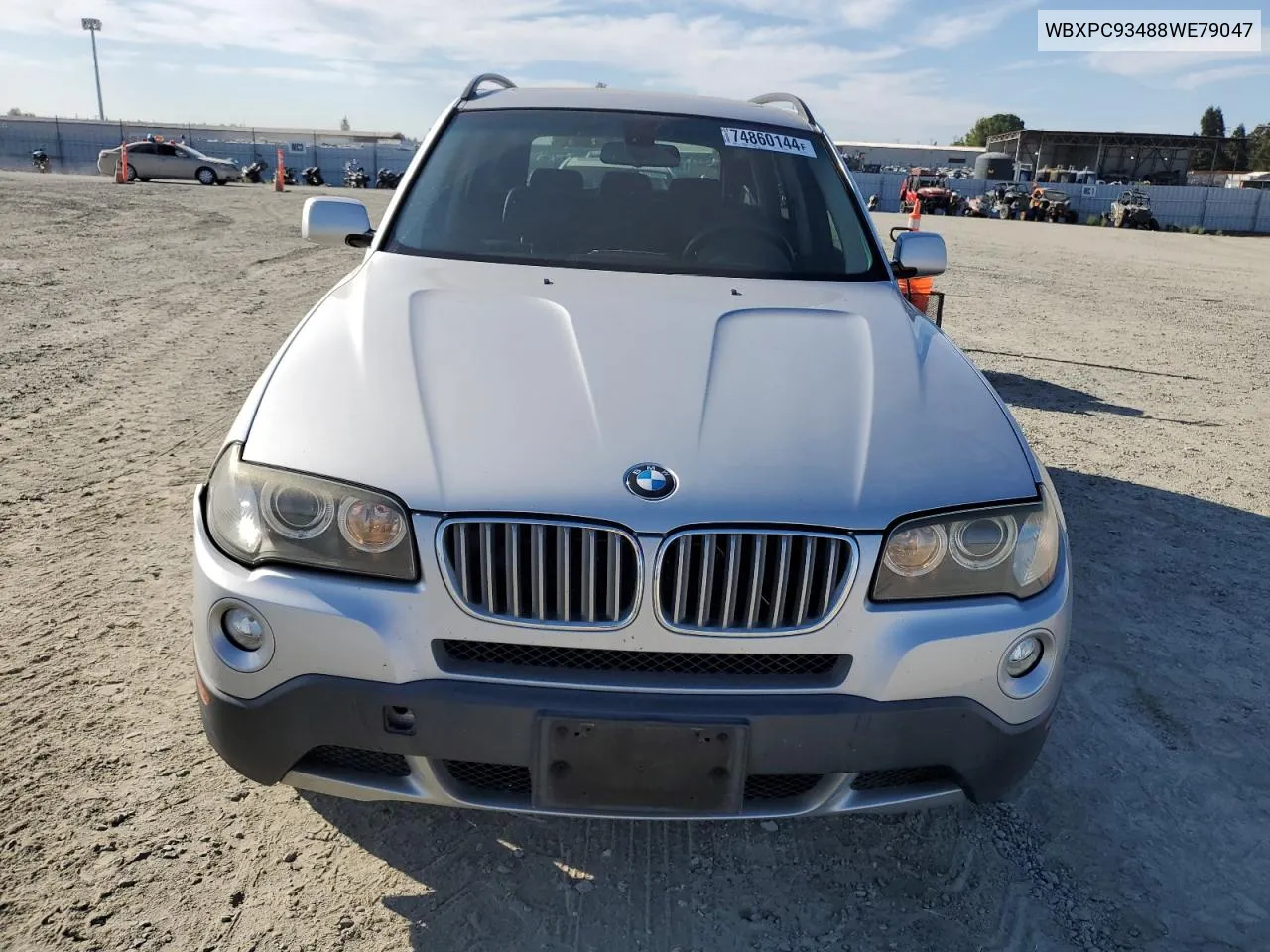 WBXPC93488WE79047 2008 BMW X3 3.0Si