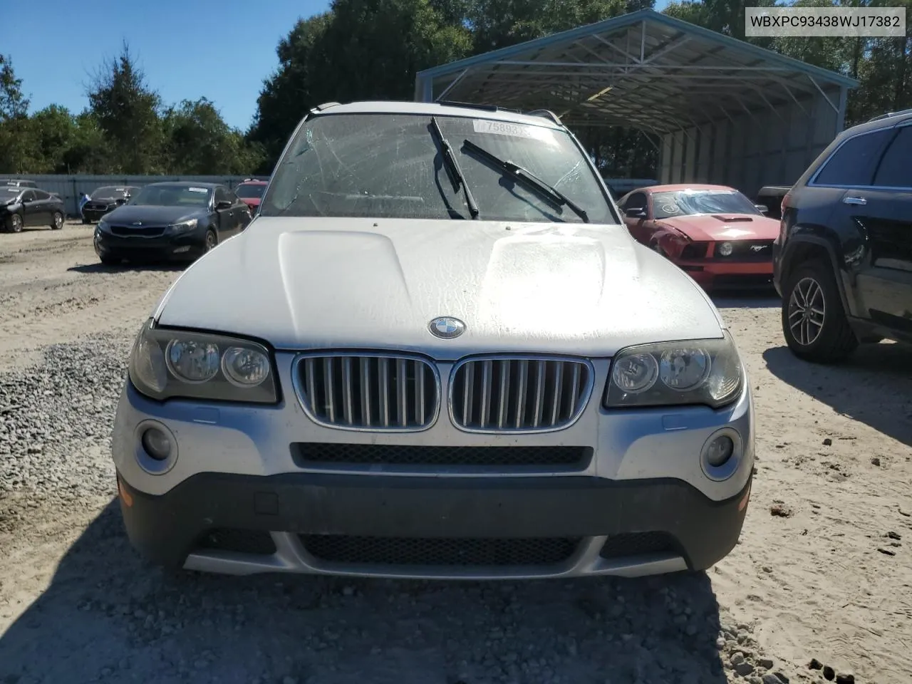 WBXPC93438WJ17382 2008 BMW X3 3.0Si