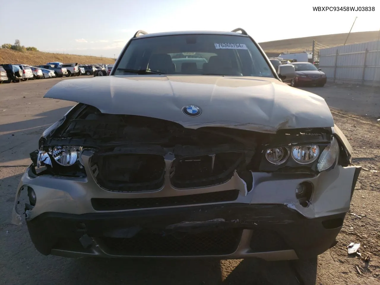 WBXPC93458WJ03838 2008 BMW X3 3.0Si