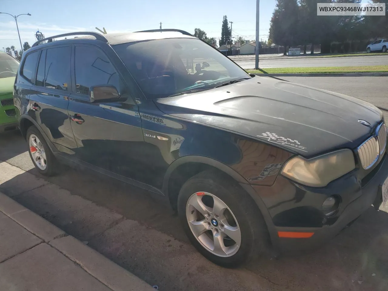 2008 BMW X3 3.0Si VIN: WBXPC93468WJ17313 Lot: 77034854