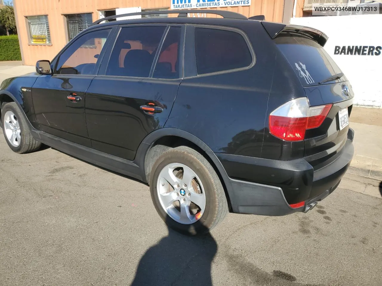 2008 BMW X3 3.0Si VIN: WBXPC93468WJ17313 Lot: 77034854