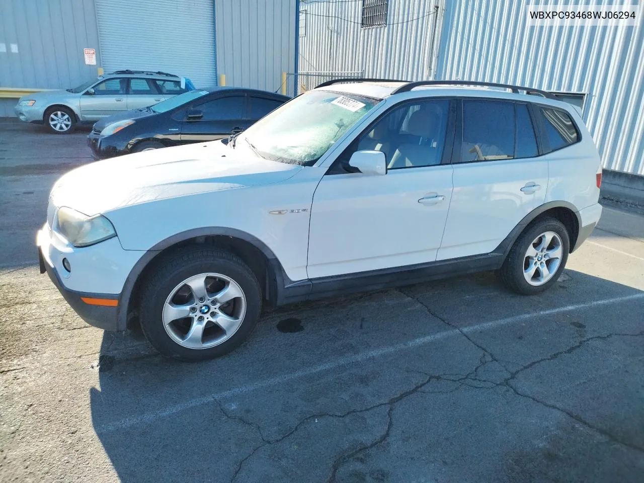 2008 BMW X3 3.0Si VIN: WBXPC93468WJ06294 Lot: 78305374