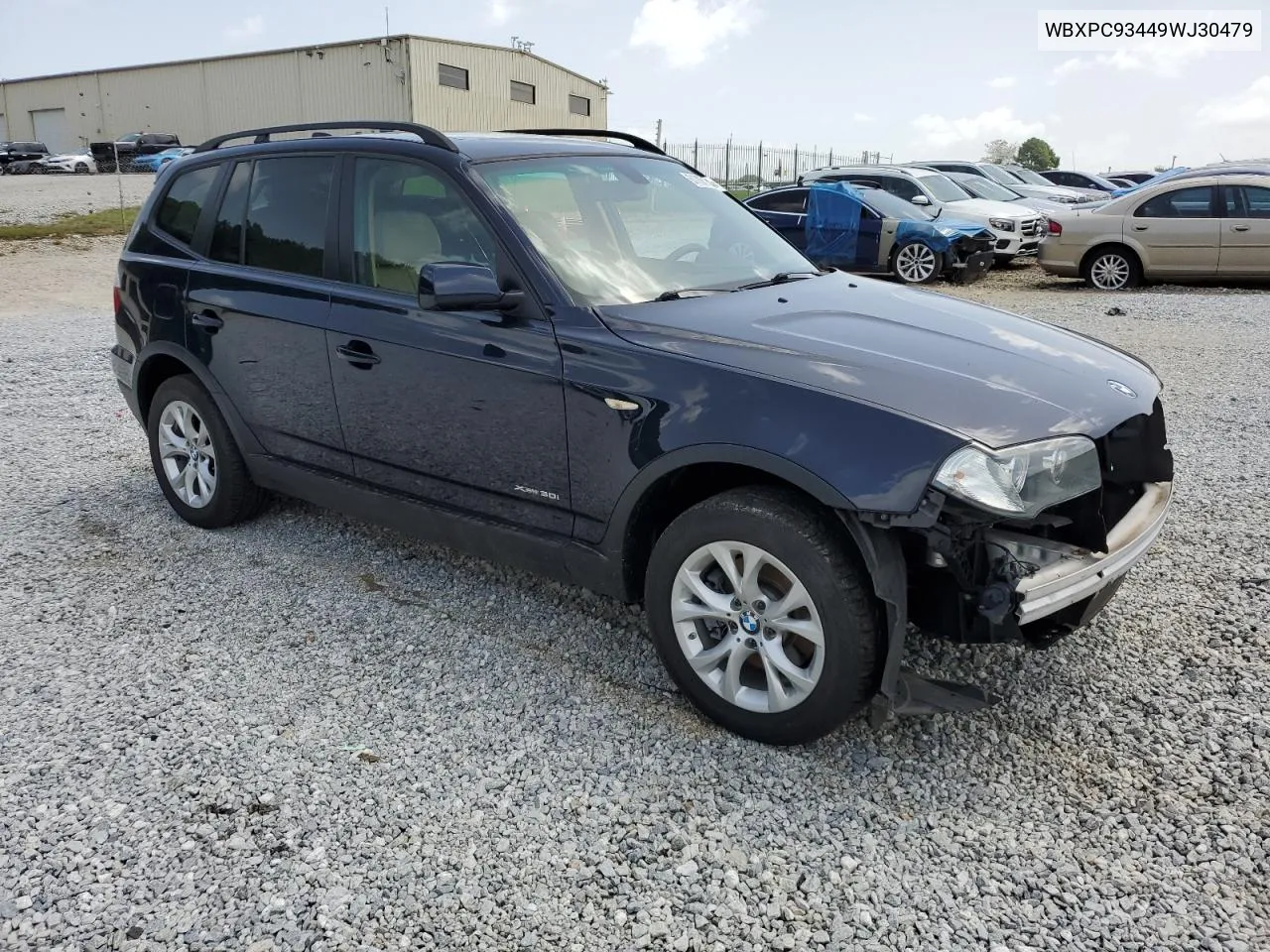 2009 BMW X3 xDrive30I VIN: WBXPC93449WJ30479 Lot: 61786184