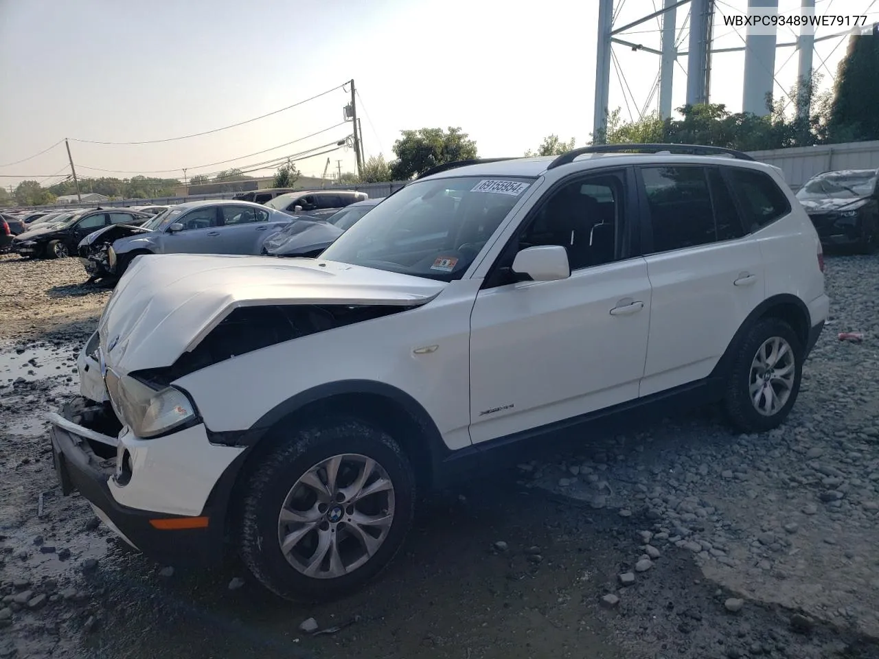 2009 BMW X3 xDrive30I VIN: WBXPC93489WE79177 Lot: 69155954