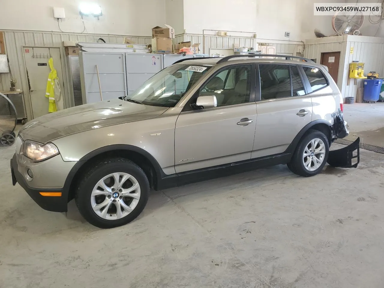 2009 BMW X3 xDrive30I VIN: WBXPC93459WJ27168 Lot: 70650324