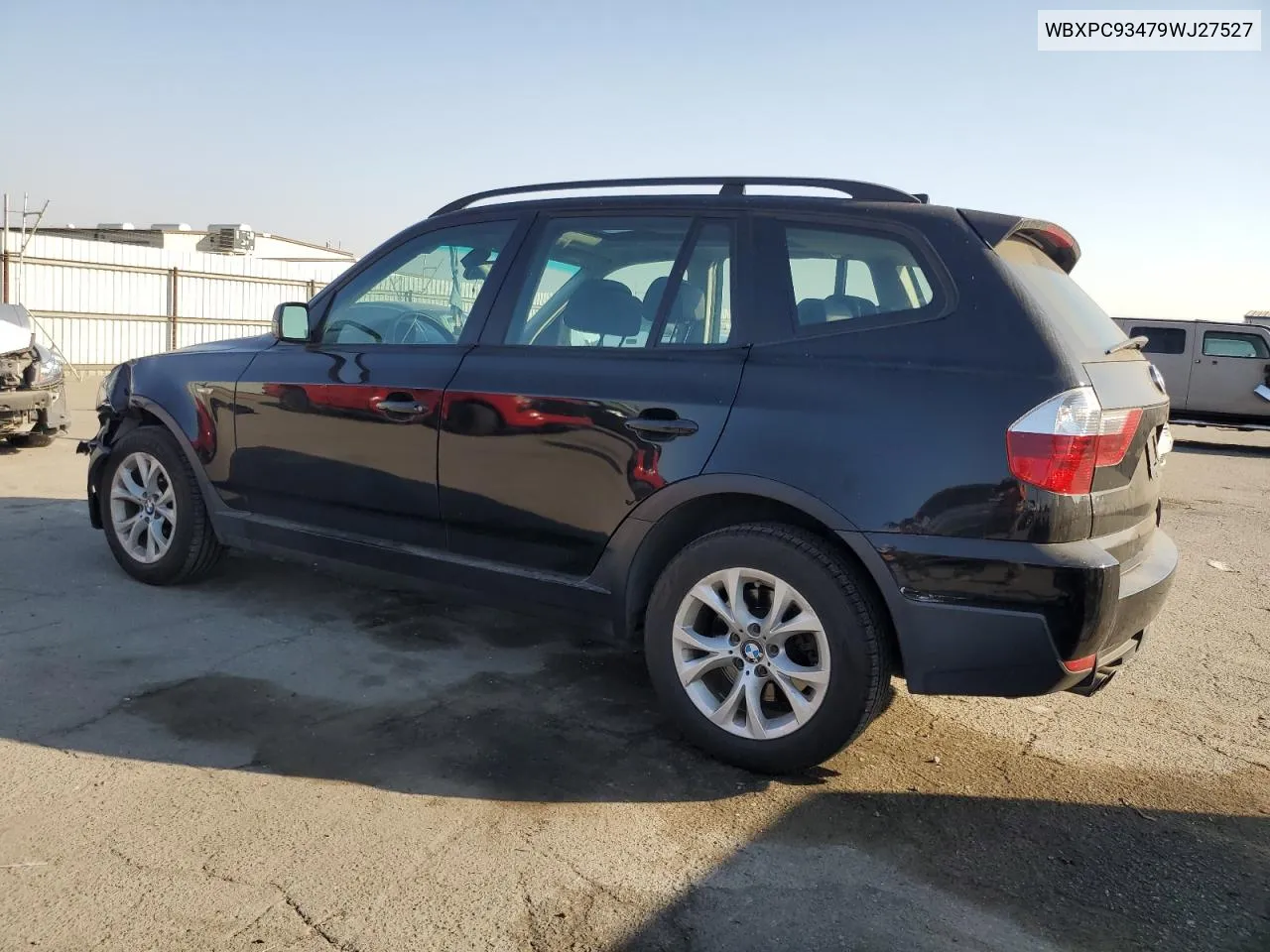 2009 BMW X3 xDrive30I VIN: WBXPC93479WJ27527 Lot: 75659374