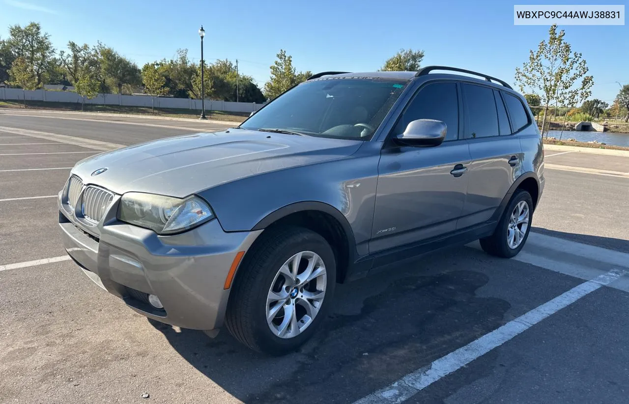 2010 BMW X3 xDrive30I VIN: WBXPC9C44AWJ38831 Lot: 78301214