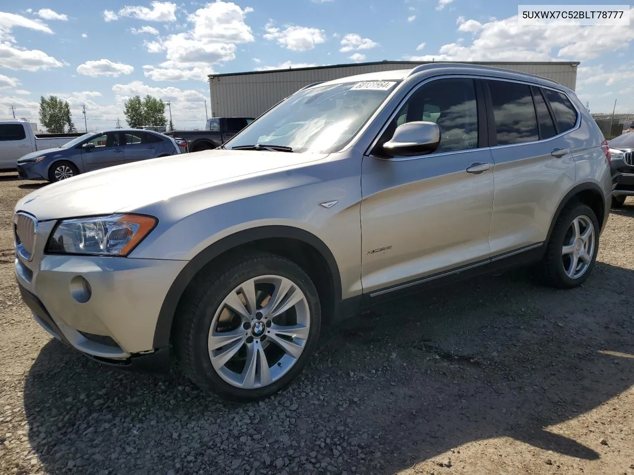 2011 BMW X3 xDrive35I VIN: 5UXWX7C52BLT78777 Lot: 60139564