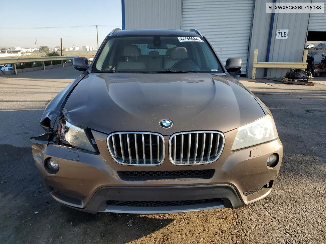 2011 BMW X3 xDrive28I VIN: 5UXWX5C5XBL716088 Lot: 68846084