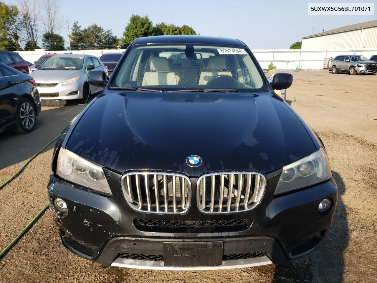 2011 BMW X3 xDrive28I VIN: 5UXWX5C56BL701071 Lot: 69693364