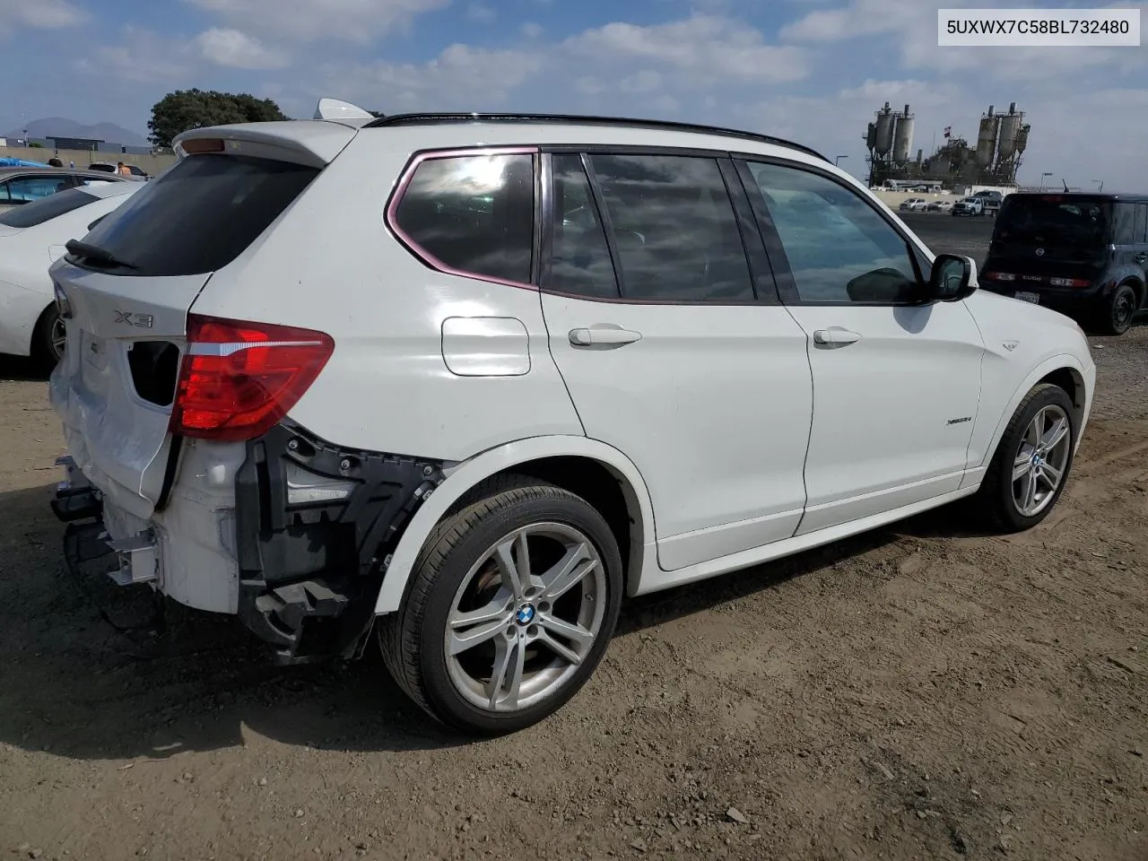 2011 BMW X3 xDrive35I VIN: 5UXWX7C58BL732480 Lot: 71781664