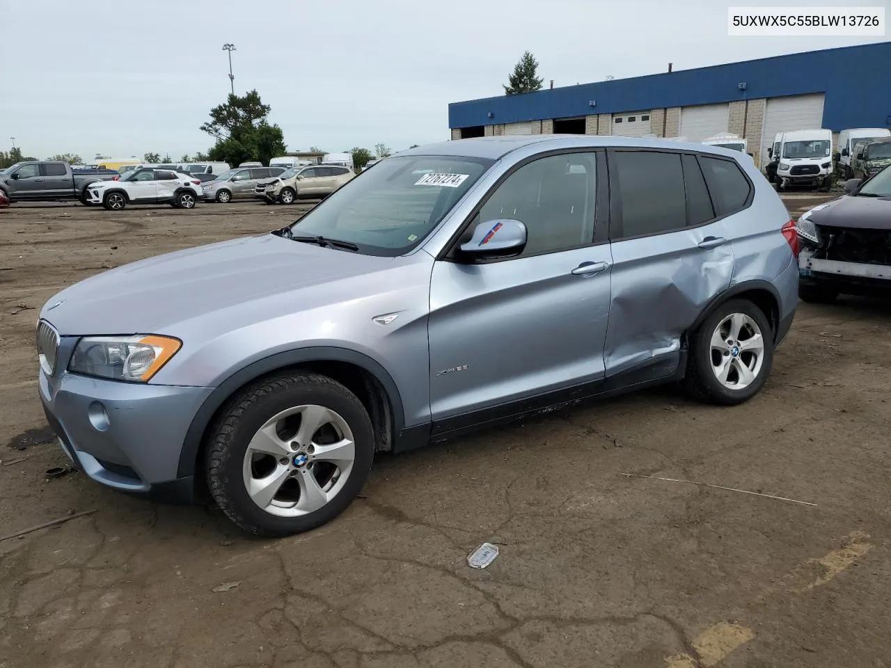 2011 BMW X3 xDrive28I VIN: 5UXWX5C55BLW13726 Lot: 72767274