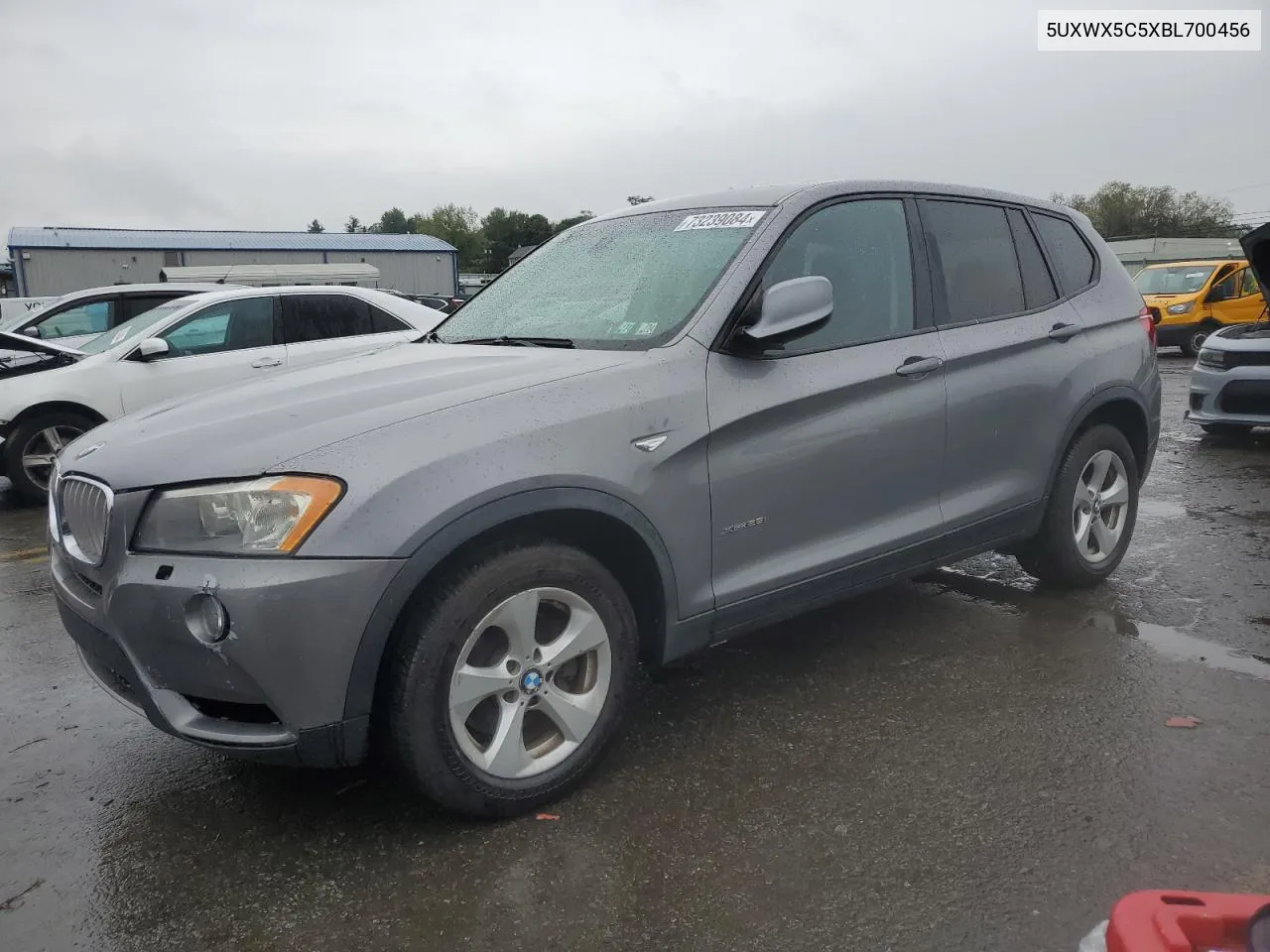 2011 BMW X3 xDrive28I VIN: 5UXWX5C5XBL700456 Lot: 73239084