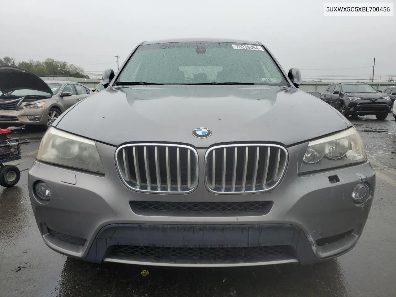 2011 BMW X3 xDrive28I VIN: 5UXWX5C5XBL700456 Lot: 73239084