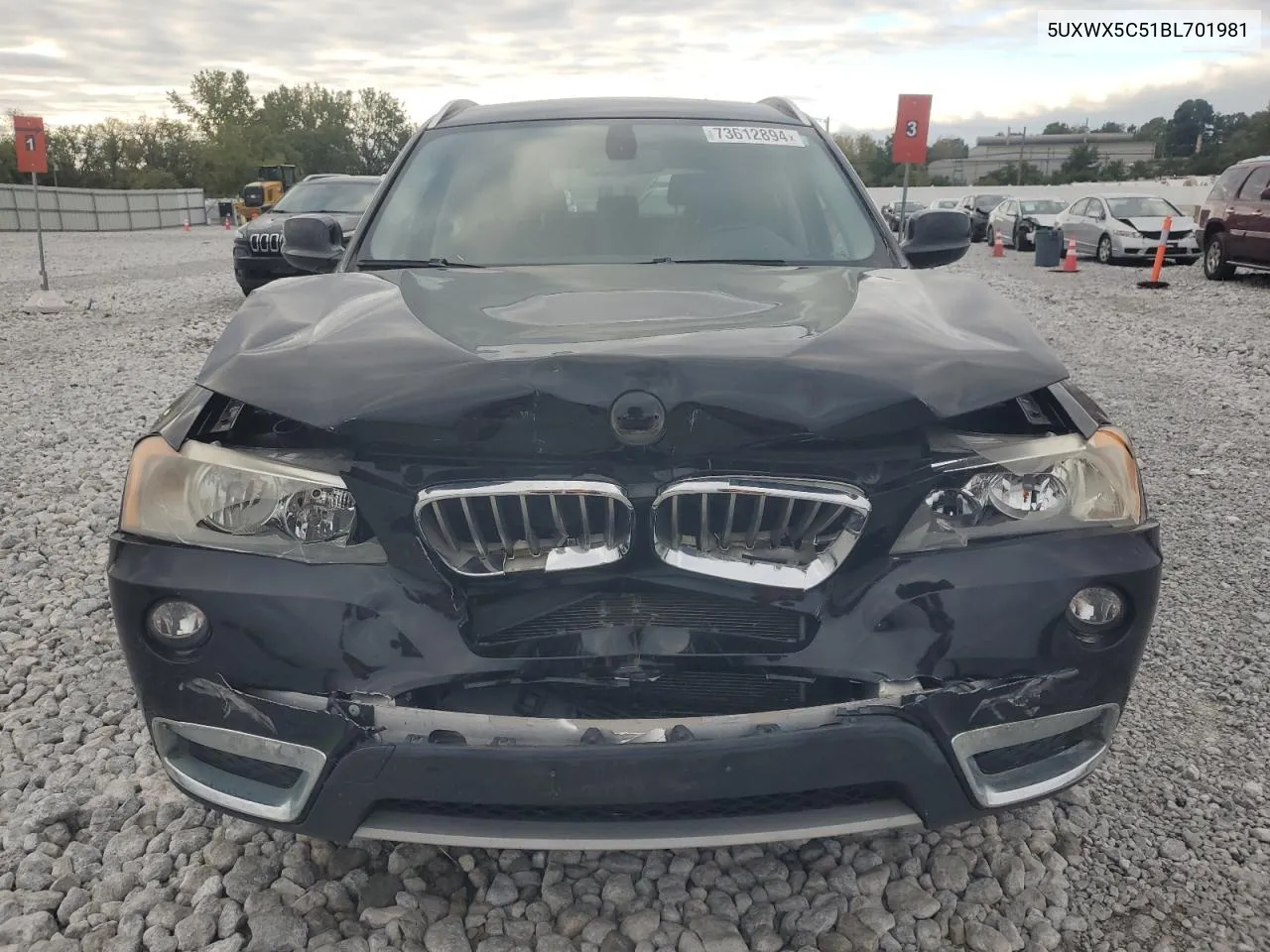 2011 BMW X3 xDrive28I VIN: 5UXWX5C51BL701981 Lot: 73612894