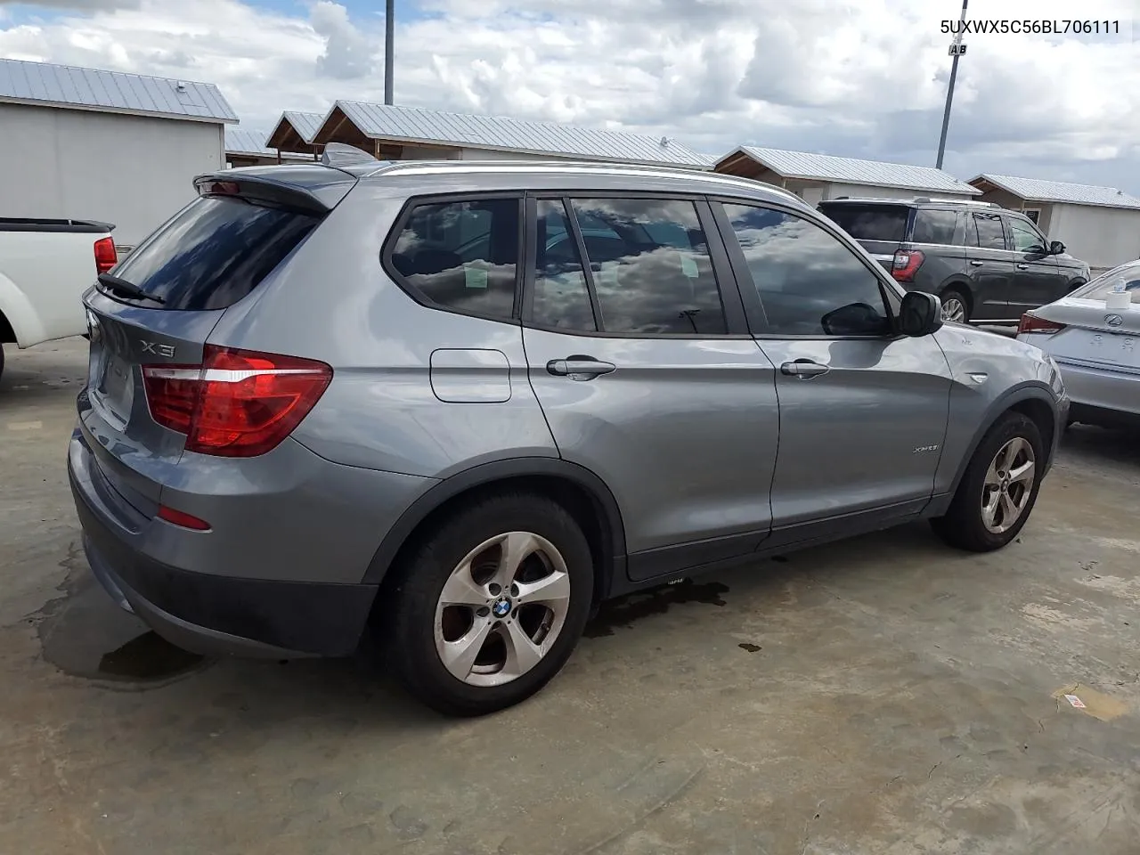 2011 BMW X3 xDrive28I VIN: 5UXWX5C56BL706111 Lot: 74256694