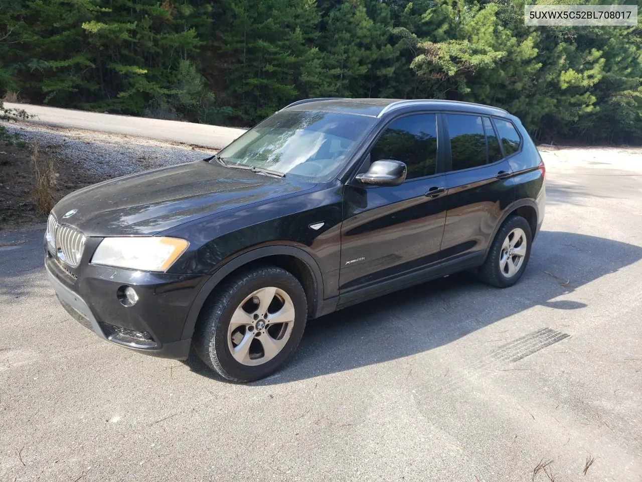 2011 BMW X3 xDrive28I VIN: 5UXWX5C52BL708017 Lot: 74443824