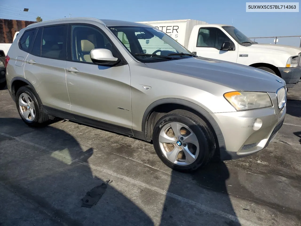 2011 BMW X3 xDrive28I VIN: 5UXWX5C57BL714363 Lot: 74620284