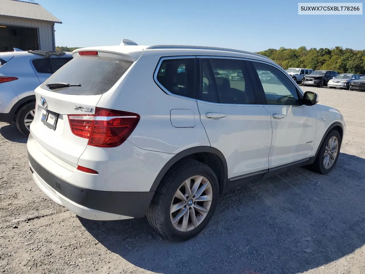 2011 BMW X3 xDrive35I VIN: 5UXWX7C5XBLT78266 Lot: 75502214