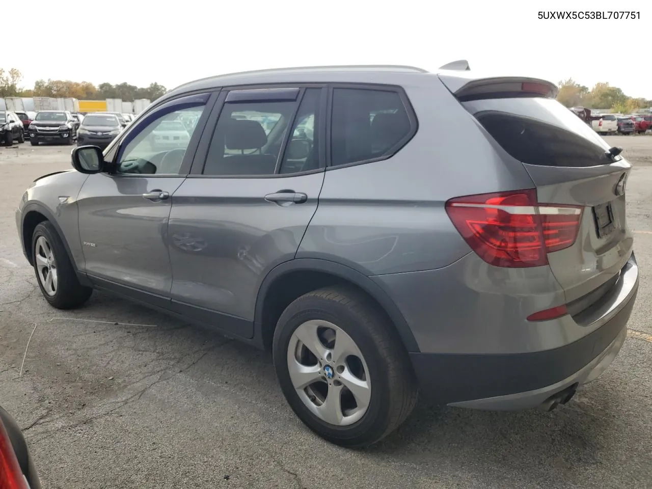 2011 BMW X3 xDrive28I VIN: 5UXWX5C53BL707751 Lot: 76180604