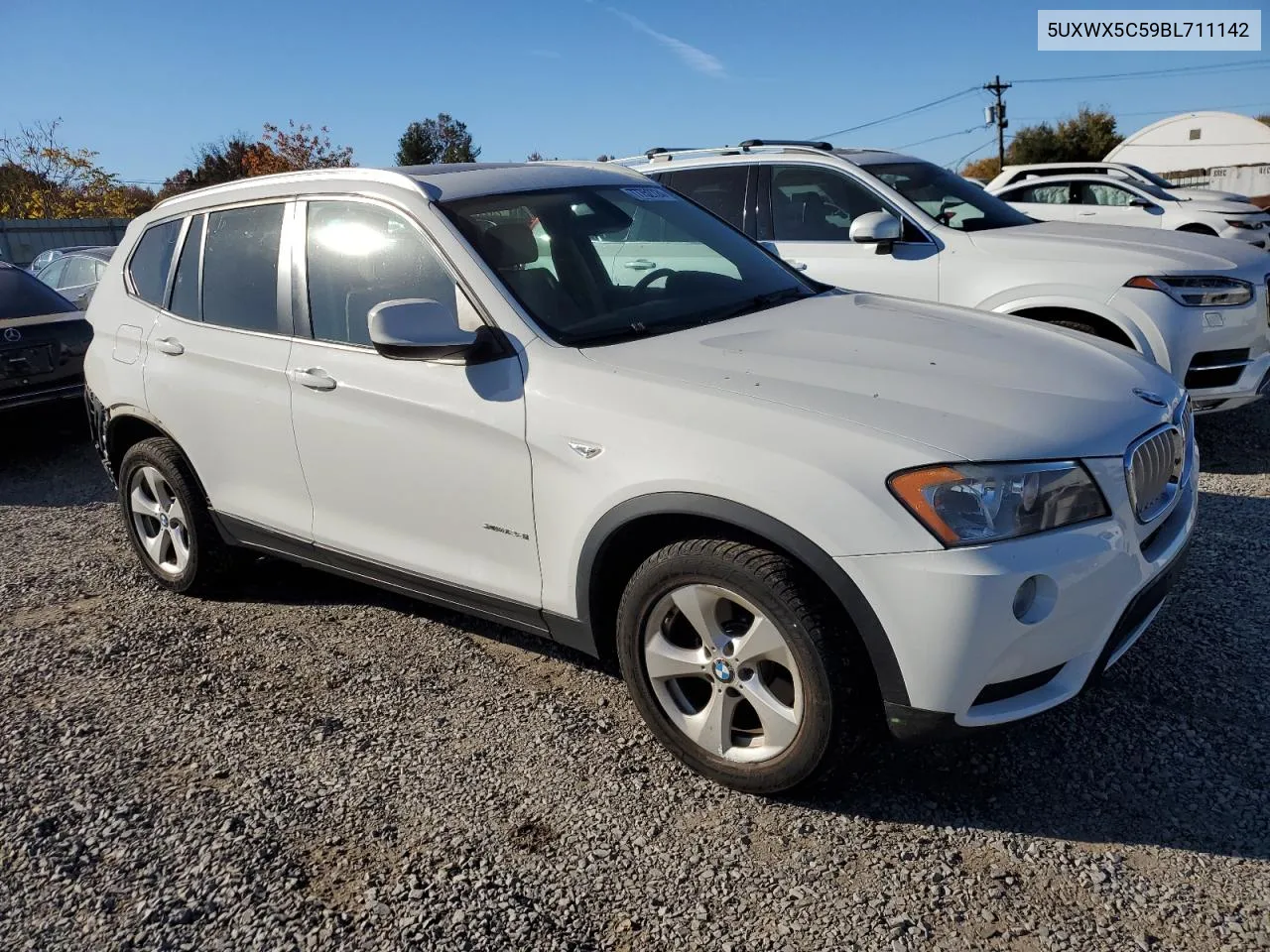 2011 BMW X3 xDrive28I VIN: 5UXWX5C59BL711142 Lot: 77752724