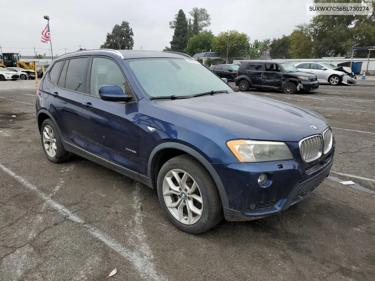 2011 BMW X3 xDrive35I VIN: 5UXWX7C56BL730274 Lot: 78190854