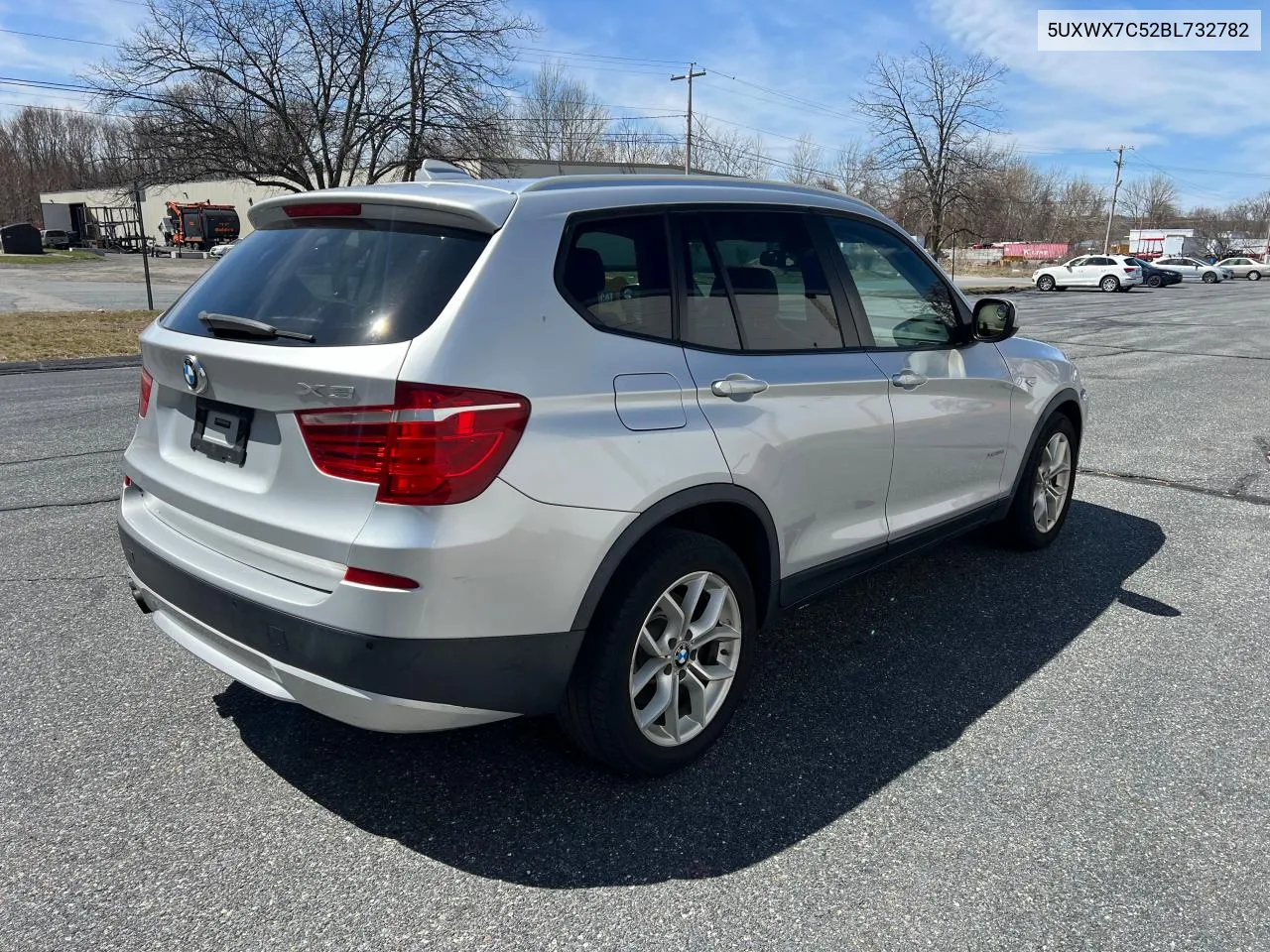 2011 BMW X3 xDrive35I VIN: 5UXWX7C52BL732782 Lot: 78324394